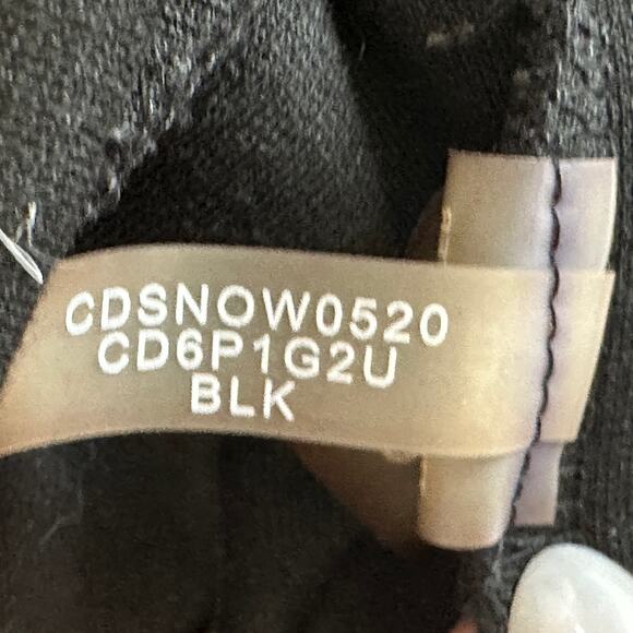 Calvin Klein Dress WMNS 12 Black W/ Chain At Neckline Sleeveless Sheath Stretch - Picture 8 of 8